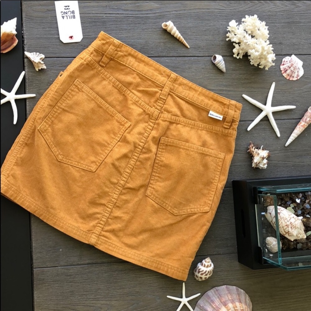 🌴🌼BILLABONG- GOOD LIFE CORDUROY SKIRT🌼🌴 - Picture 9 of 13